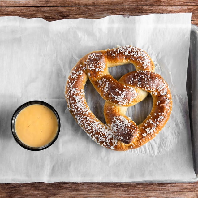 Bavarian Style Soft Pretzel.