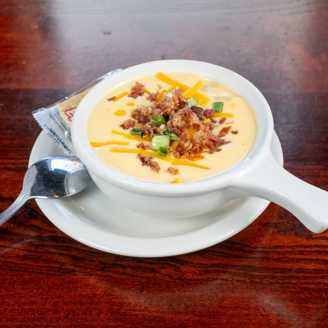 Cheddar Potato Soup.